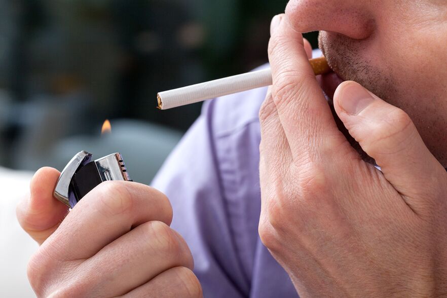 le tabagisme comme cause de la prostatite chronique